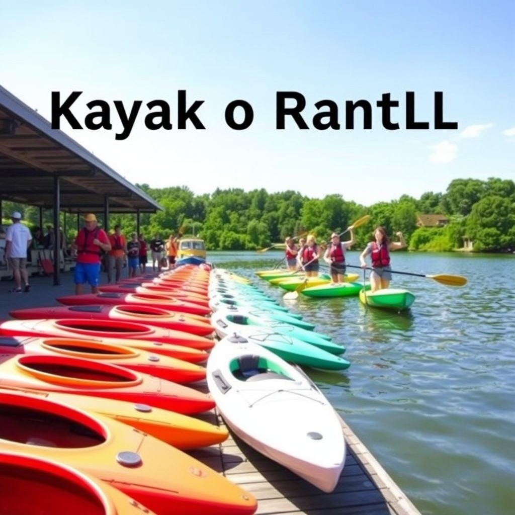 Kayaks on the dock